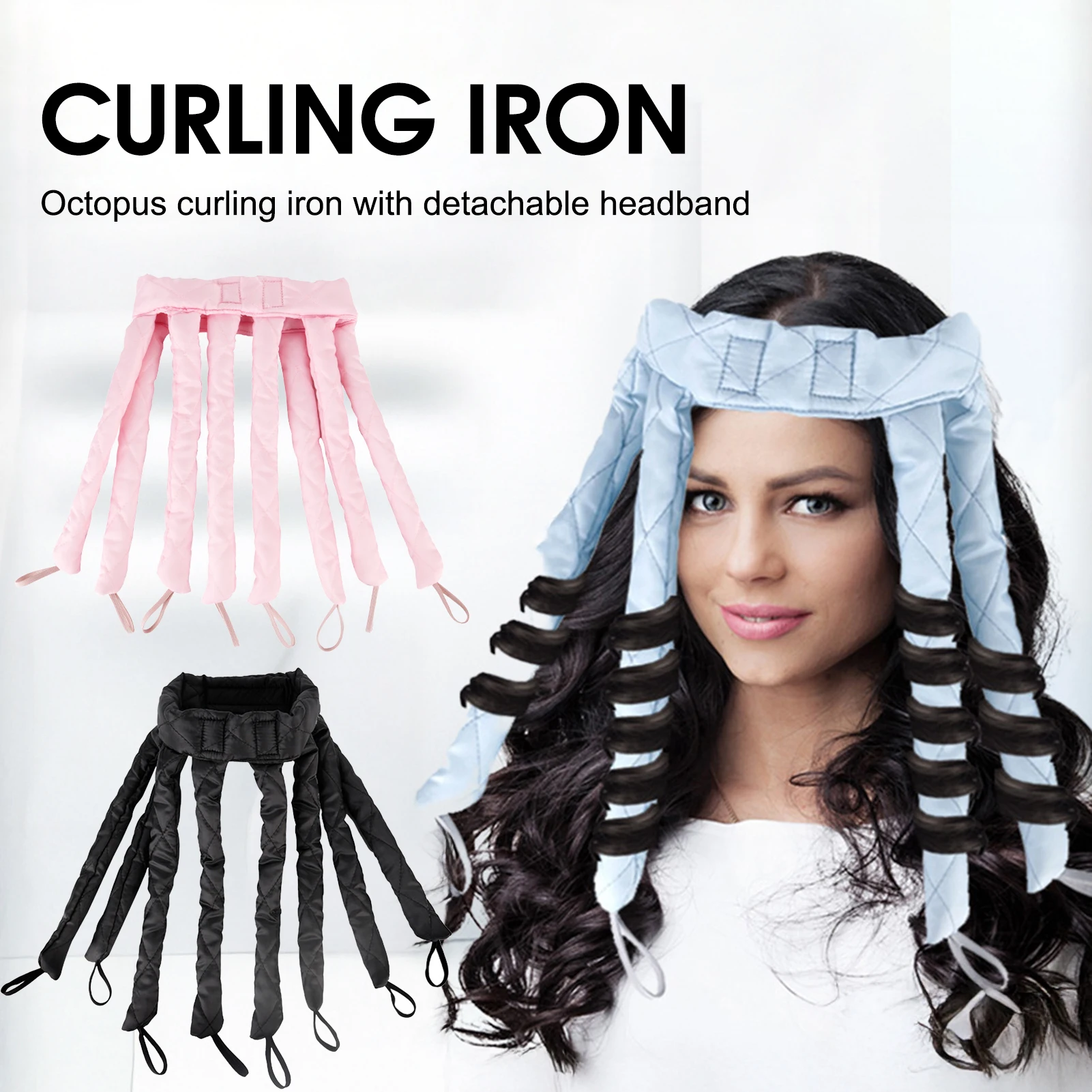 Obrázek 3: Osm dráp design heatless curler žena heatless kadeře overnight dar pro maminky dospívající dívčí sestry