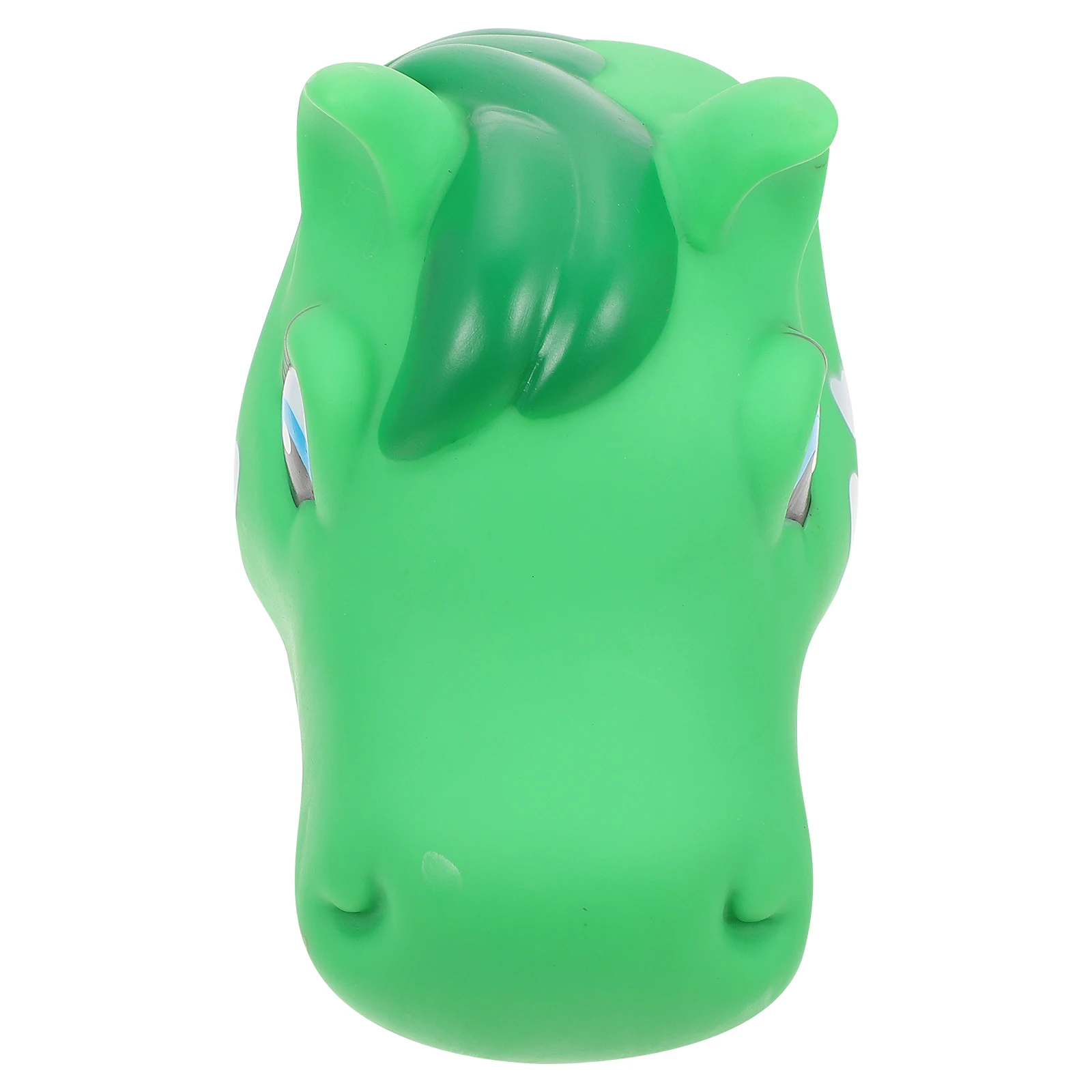 

1pc Bicycle Handlebar Decorations Kids Accessories Cartoon Horse Head Green Silicone Scooter Adornment Creative Bike