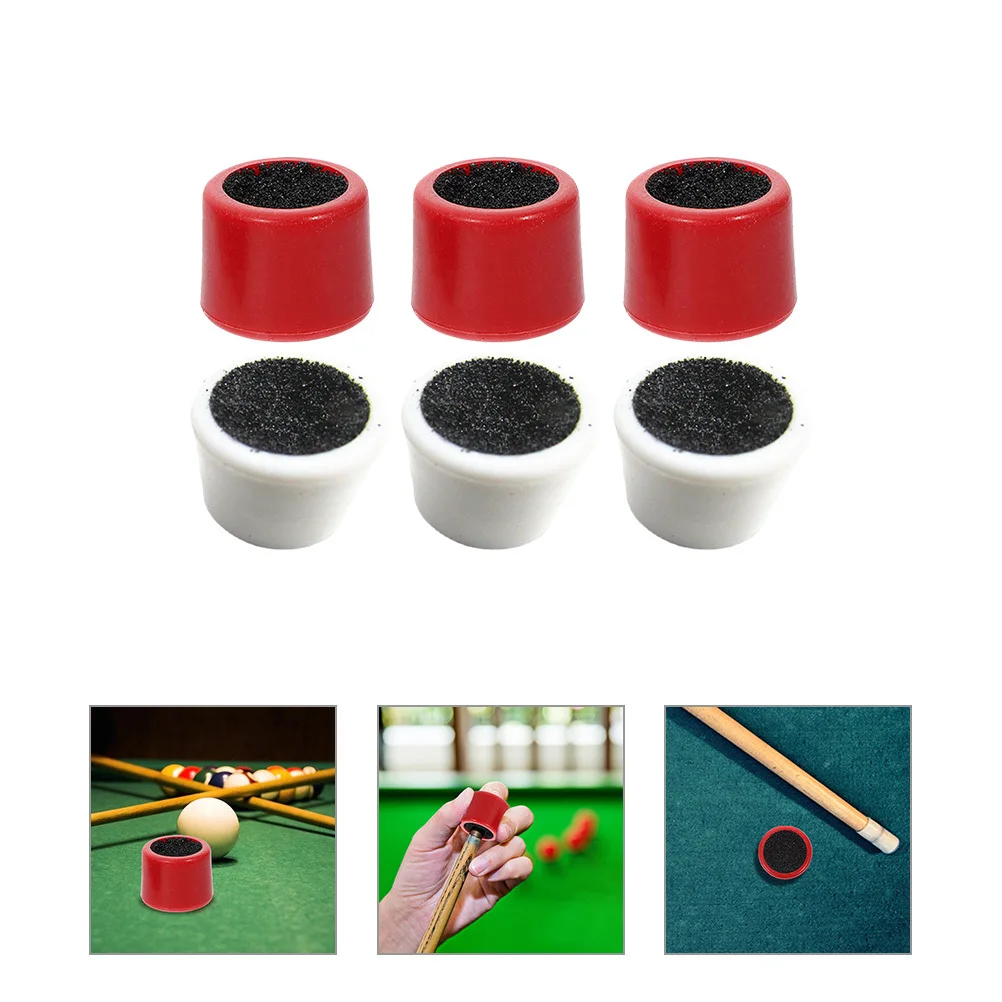 

6Pcs Billiard Cue Tip Shaper Tool Durable Rust Prevention Plastic Burnisher for Pool Games Billiard Cue Shaper