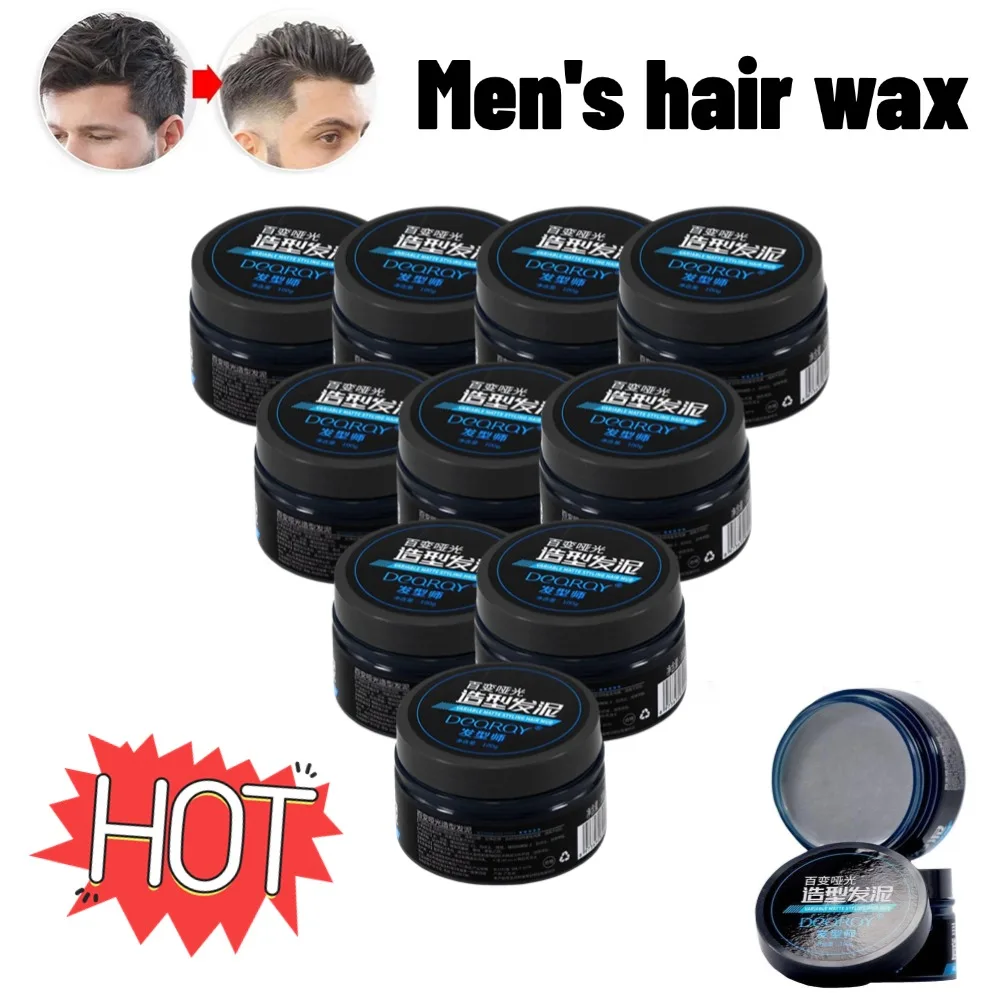 Arcilla para peinar el cabello, uso diario, moda para el cabello para hombres, arcilla con acabado mate, sujeción fuerte, brillo bajo, cera para peinar el cabello, crema para cabelos