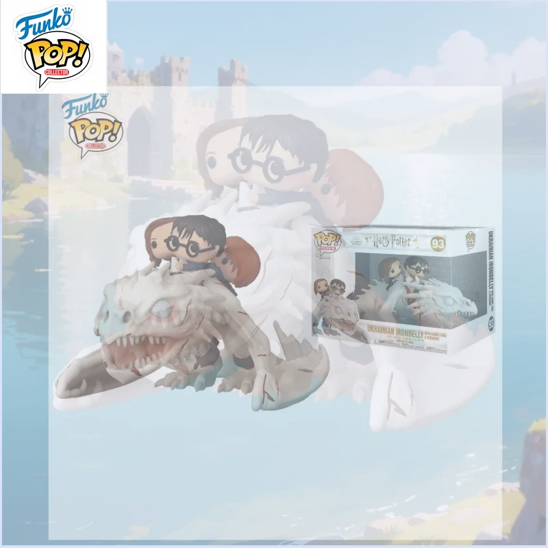 

New In Stock FUNKO POP Original HarryPotter Ron Hermione Gringott Wizard Bank Dragon Vehicle Can Be Used To Collect HolidayGifts
