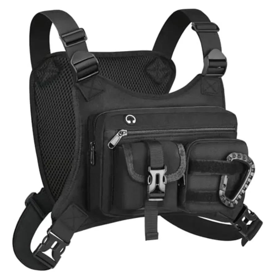 

Chest Bag for Men Women, Lightweight Utility Running Chest Pack for Sports with Phone Holder for Sports Workout Jog