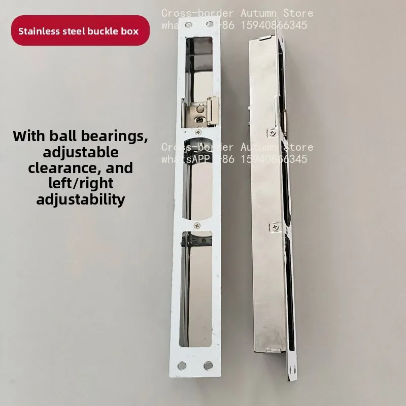 Adjustable clearance anti-theft  door frame stainless steel buckle piece Overlord lock body buckle box guide piece Adjustable