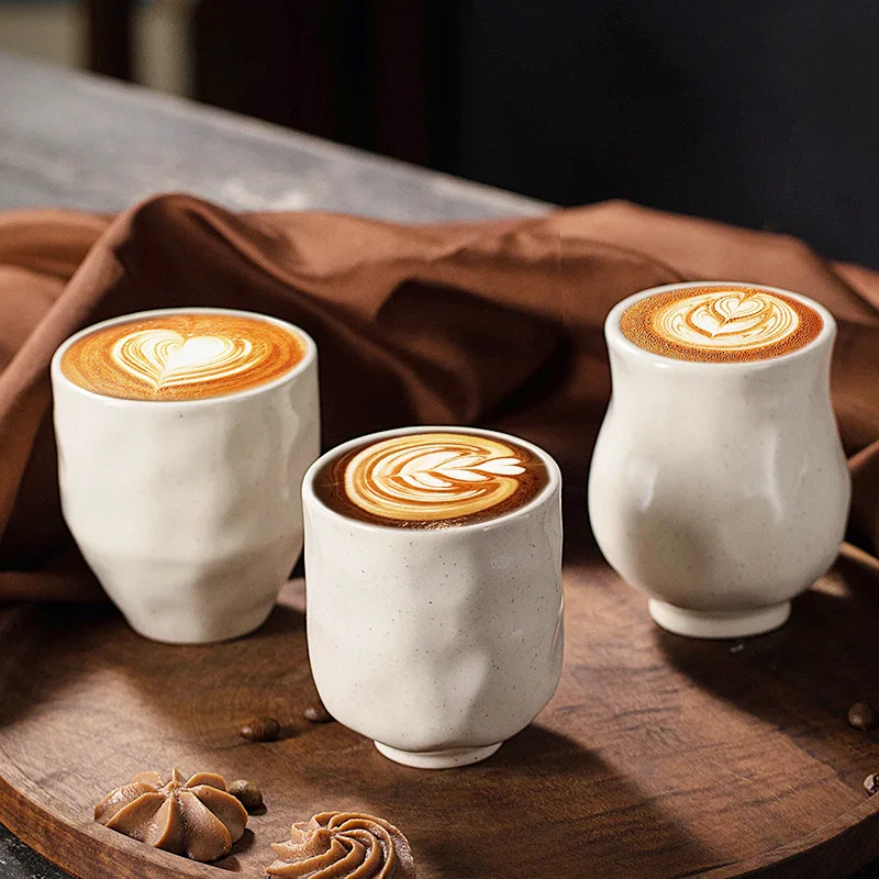 

Kitchen,Dining & Bar Minimalist style ceramic espresso cup ins comes with metal spots creative large capacity water cup cola cup