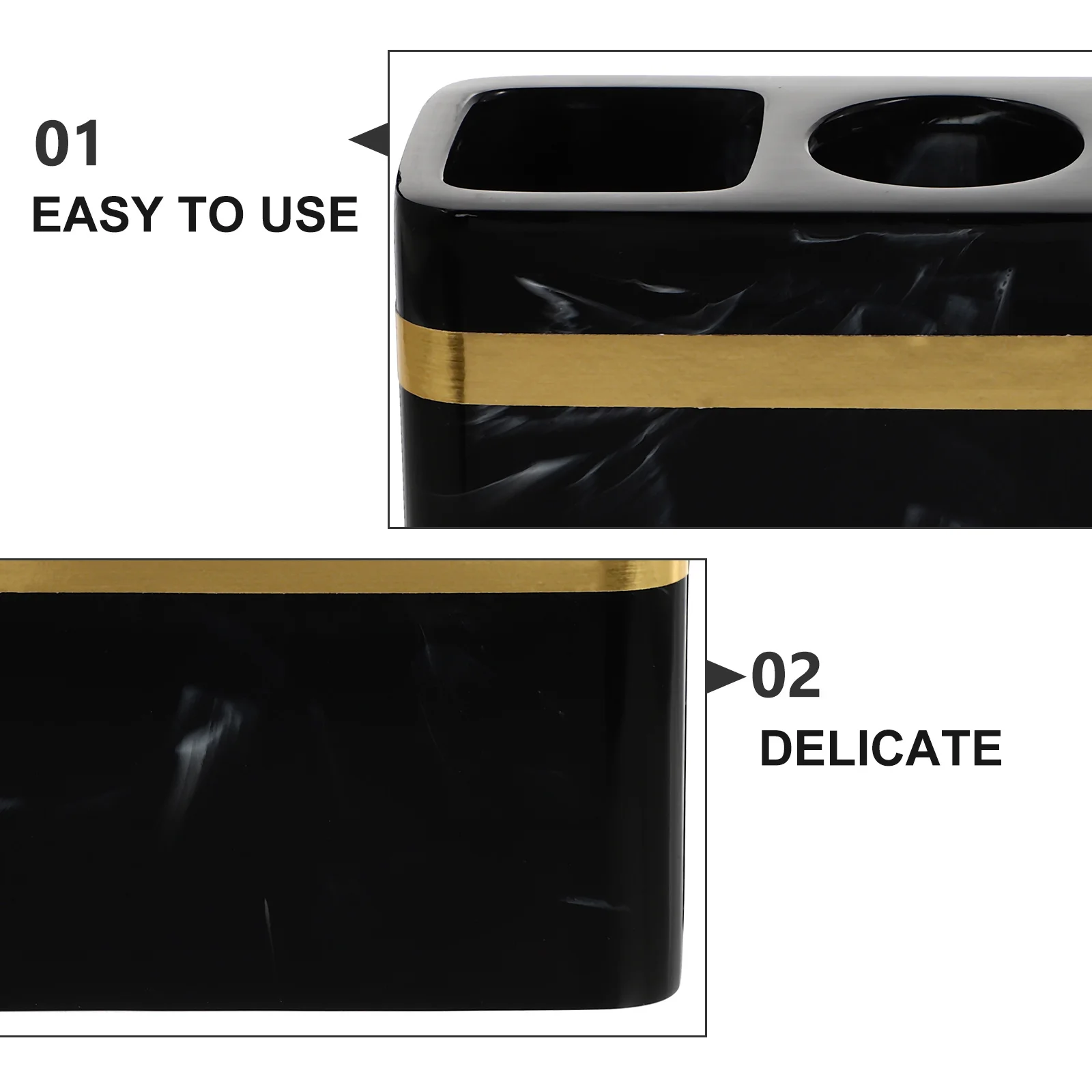 

1Pcs Toothbrush Holder Premium Resin Wall Mounted Bathroom Organizer Storage Rack for Toothpaste and Electric Toothbrush Shaver