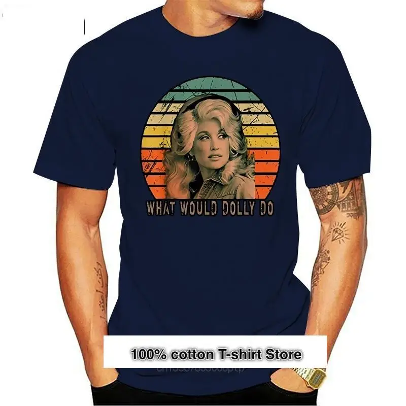 Camiseta Vintage de Dolly Parton para mujer, de algodón para camiseta negra S-3XL, camiseta de verano