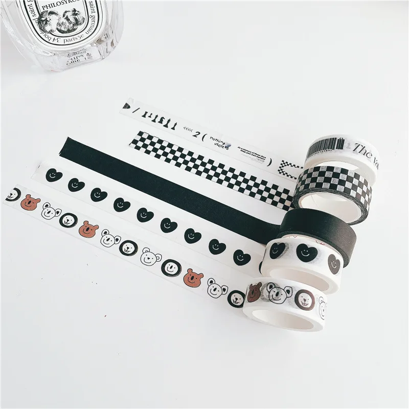 

15mmX 5m Leopard Patterned Washi Adhesive Tapes Gift Paper Tape Handbook Decoration Wrapping Diary Scrapbooking Label Stickers