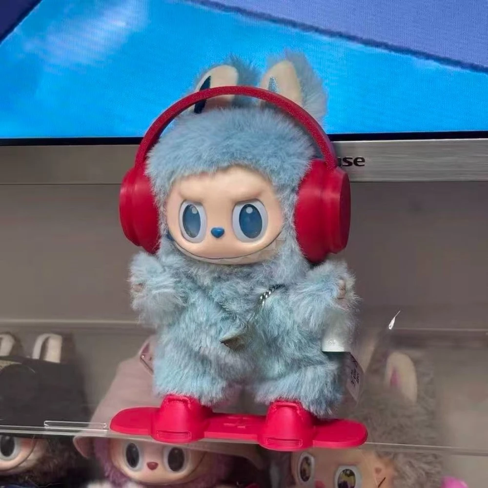 

For/Cloth 17CM Labubu Exquisite Ski Board Cute Mini Color Water Cup Fashion Ski Set Doll Accessories Desktop Ornament