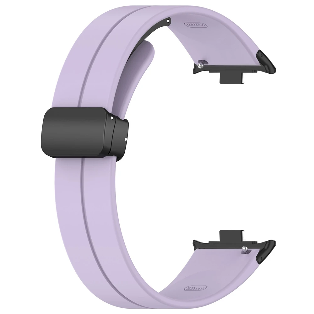 Magnetyczny silikonowy pasek do Xiaomi Mi Band 8 Pro kobiet Soft Watch bransoletka pętla do zegarka Redmi 4 zamiennik