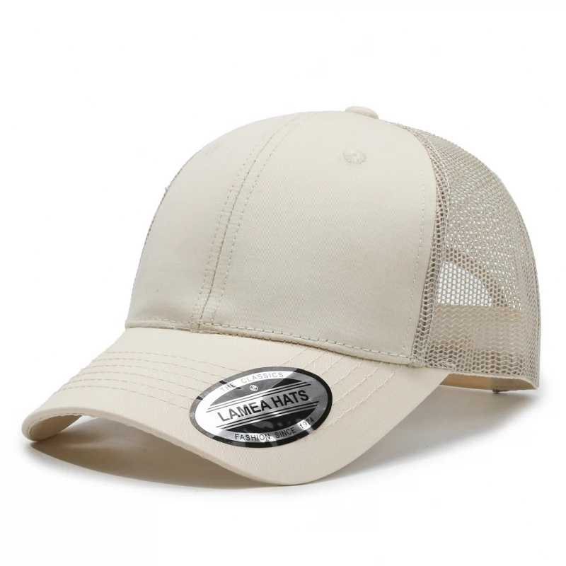 Afbeelding 3: Aangepaste logo effen kleur baseball cap mannen en vrouwen Richarson 112 mesh ingerichte mode trucker hoed hip hop gebogen rand snapback