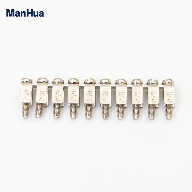 10Pcs FBI 10-6 Fixed Bridge UK Type Terminal Block Accessories For UK2.5B UK5N DIKD1.5 UDK4 UKK5 UKKB5 Din Rail Terminal Blocks