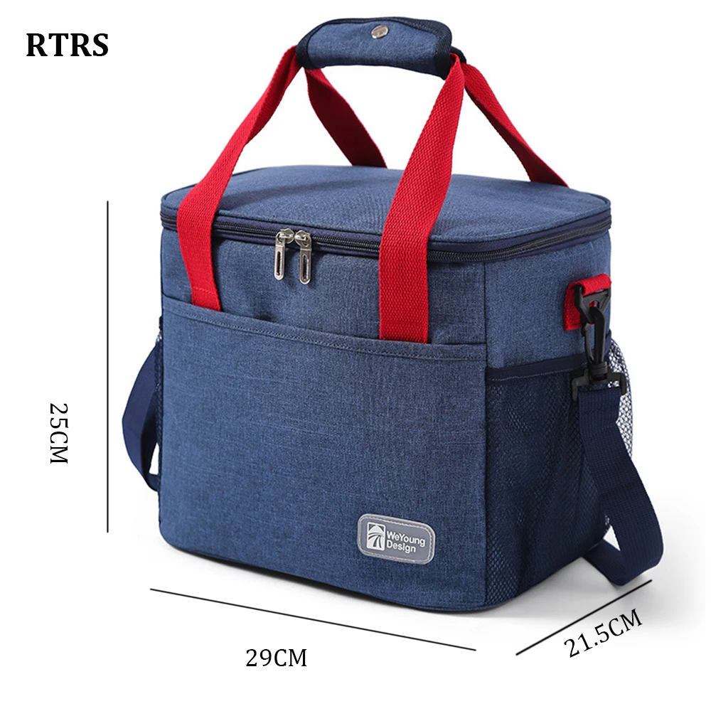 15L Outdoor  Portable Camping Bag Large Capacity Cooler Shoulder Bag Nauture Hike Lunch Ice Picnic Box Waterproof Tote Bag