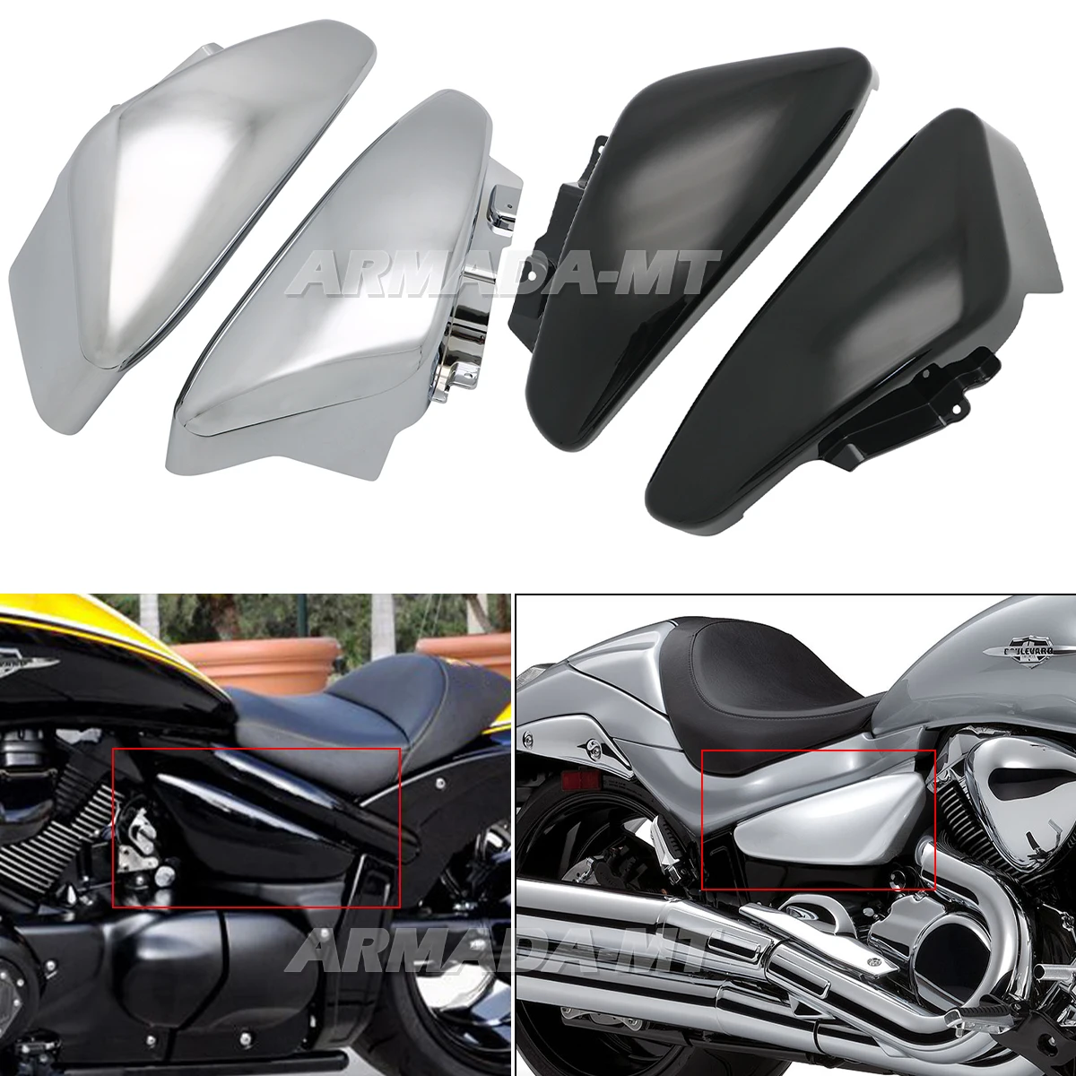 Motorcycle Accessories M 109R Fairing Side Battery Covers For Suzuki Boulevard M109R Intruder M1800R VZR1800 Boss 2006-2022