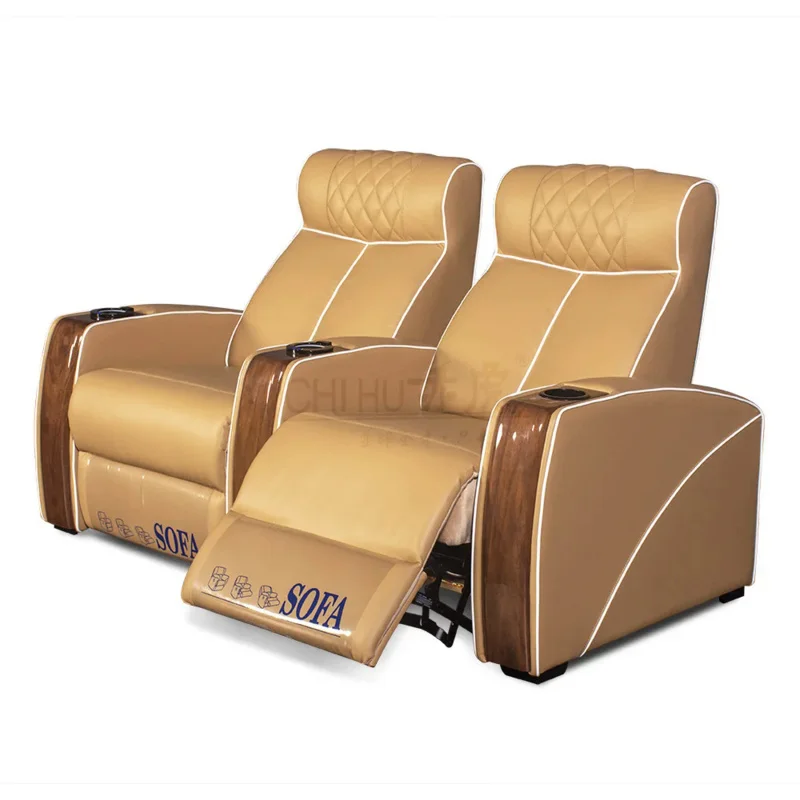 Home Theatre Seat Space Functional Cabin Luxury Private Villa Combination Electric Video Hall Audio-Visual Room Sofa Chair