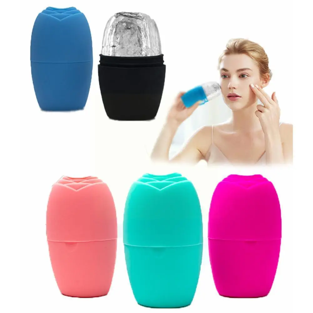 Silicone Ice Cube Massager Face Ice Roller Mold Reusable Care Facial Acne Reduce Care Skin Tool Contouring Lifting Face Bea P1G4