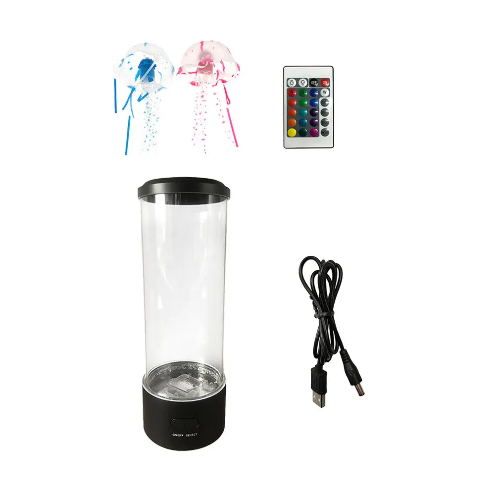 

Simulation Jellyfish Lamp USB Water Mood Night Desktop Light Lifelike LED Aquarium Color Changing Saving Study