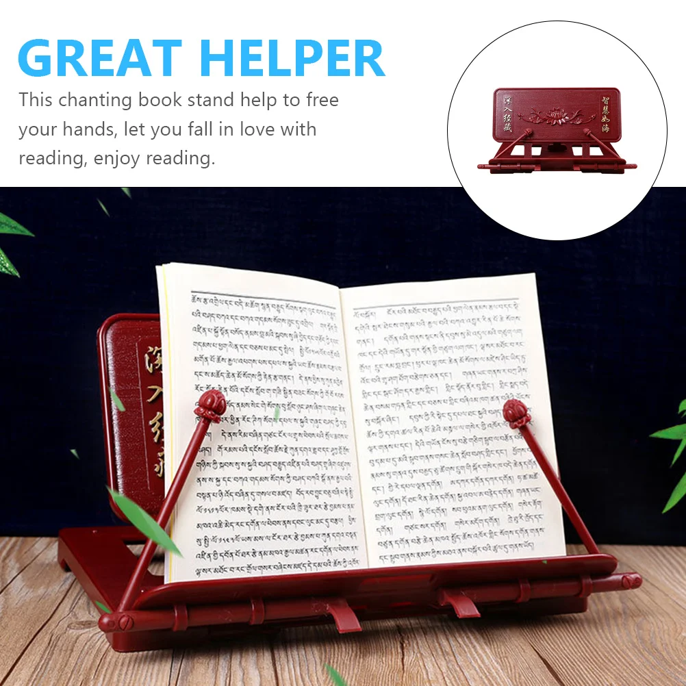 

Decorative Reading Holder Plastic Book for Temple Home Office Library Enjoy Reading Plastic Book Stand