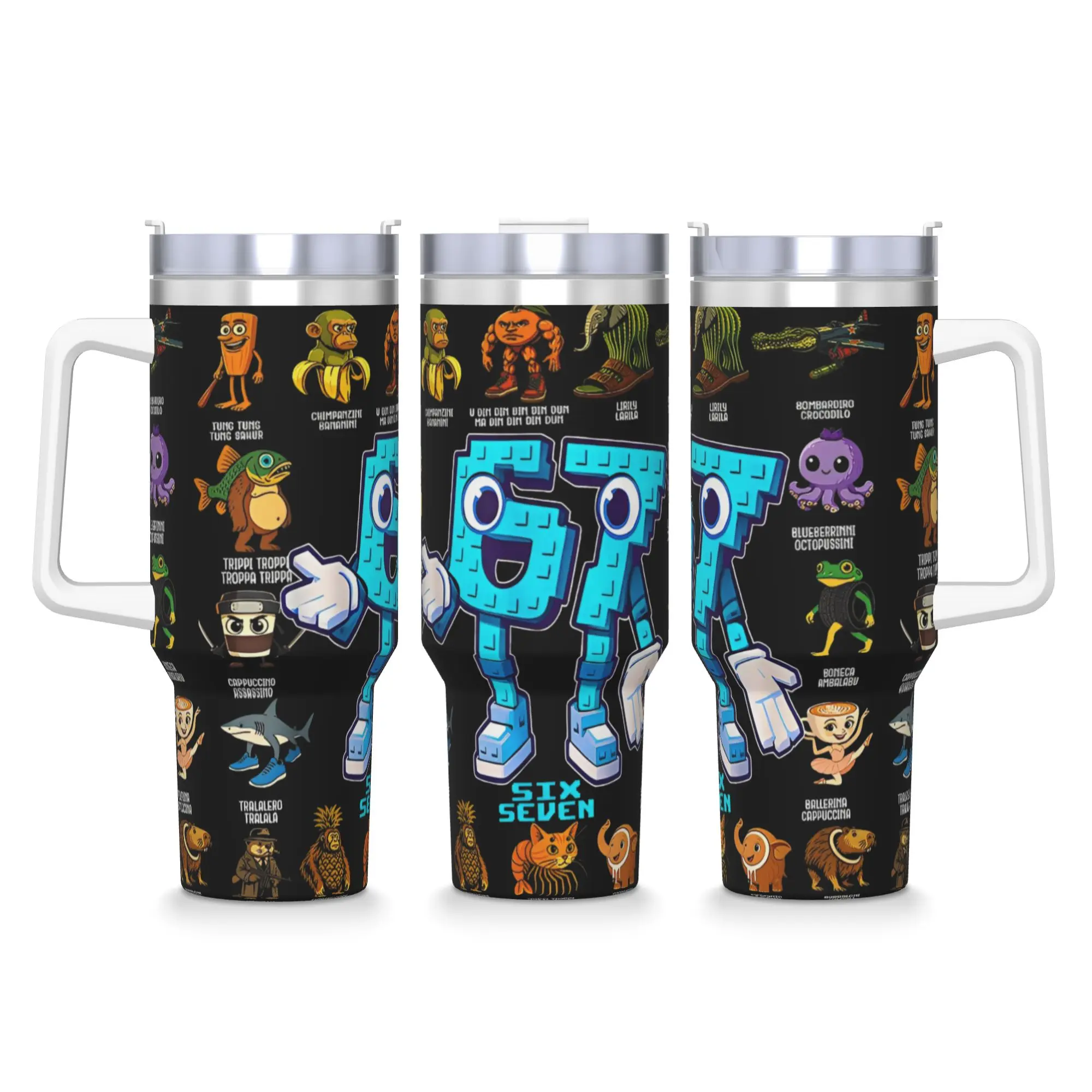 

Термокружка 67 с трубочкой, из нержавеющей стали, с двойными стенками, вакуумная изоляция, для холодных и горячих напитков, 40 унций