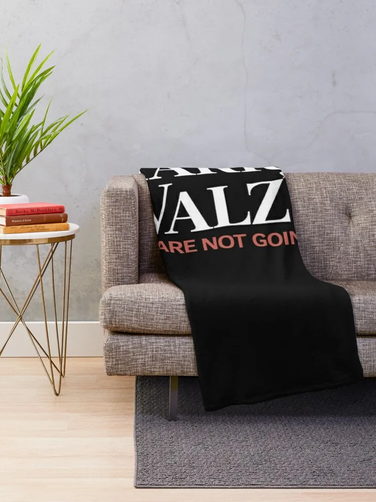 Harris Waltz 2024 We're Not Going Back Walz Kamala Harris Throw Blanket Decorative Throw warm for winter Blankets