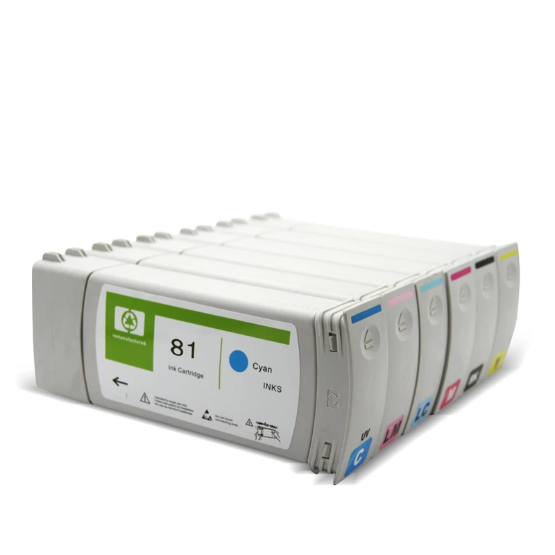 Compatible HP 81 replacement cartridge, fully loaded with dye ink for HP DesignJet 5000 5500 5000ps 5500ps printer 680ML