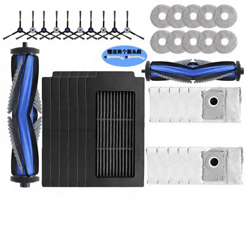 Premium Accessories For ECOVACS T50 PRO OMNI Robot Vacuum Maintenance Kit Dust Bag Filter Mop Cloth Roller Side Brush Set