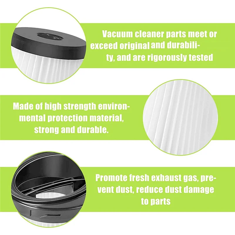 A97G 8 фильтров для ручного пылесоса, для Grundig Vch 9629 Vch 9630 Vch 9631, фильтр для пылесоса с чистящей щеткой