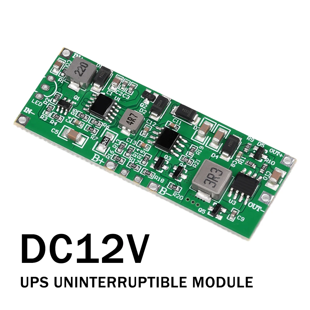 DC 12V UPS Uninterruptible Module 36W High-Power Uninterruptible Power Supply Board Power Control Motherboard UPS Module