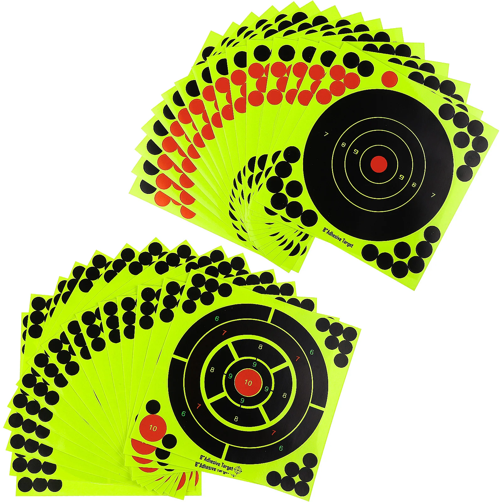 30-częściowe naklejki do celów strzeleckie Okrągły papier sportowy Papier celowniczy Rozpryski fluorescencyjny