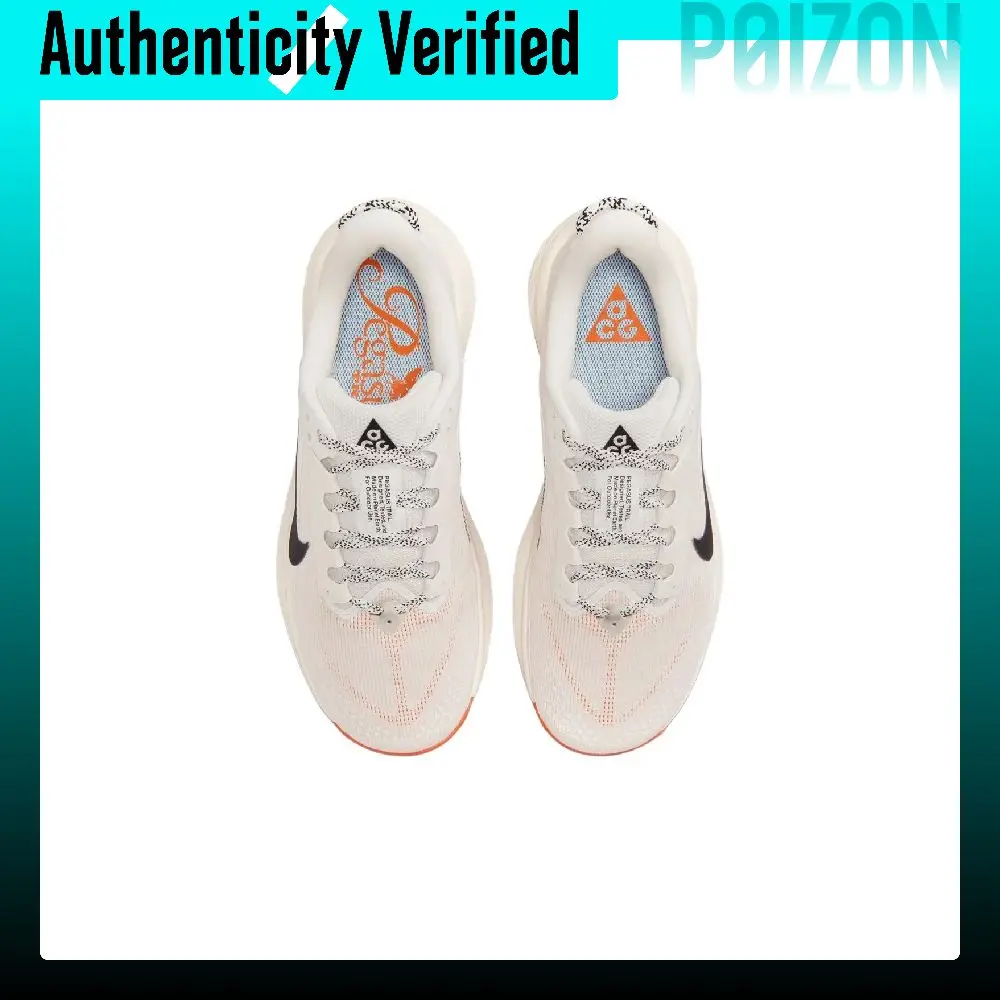 Nike ACG PEGASUS TRAIL: zapatillas cómodas y transpirables para correr en senderos, modelo para mujer, color blanco y naranja, HV8121-103.