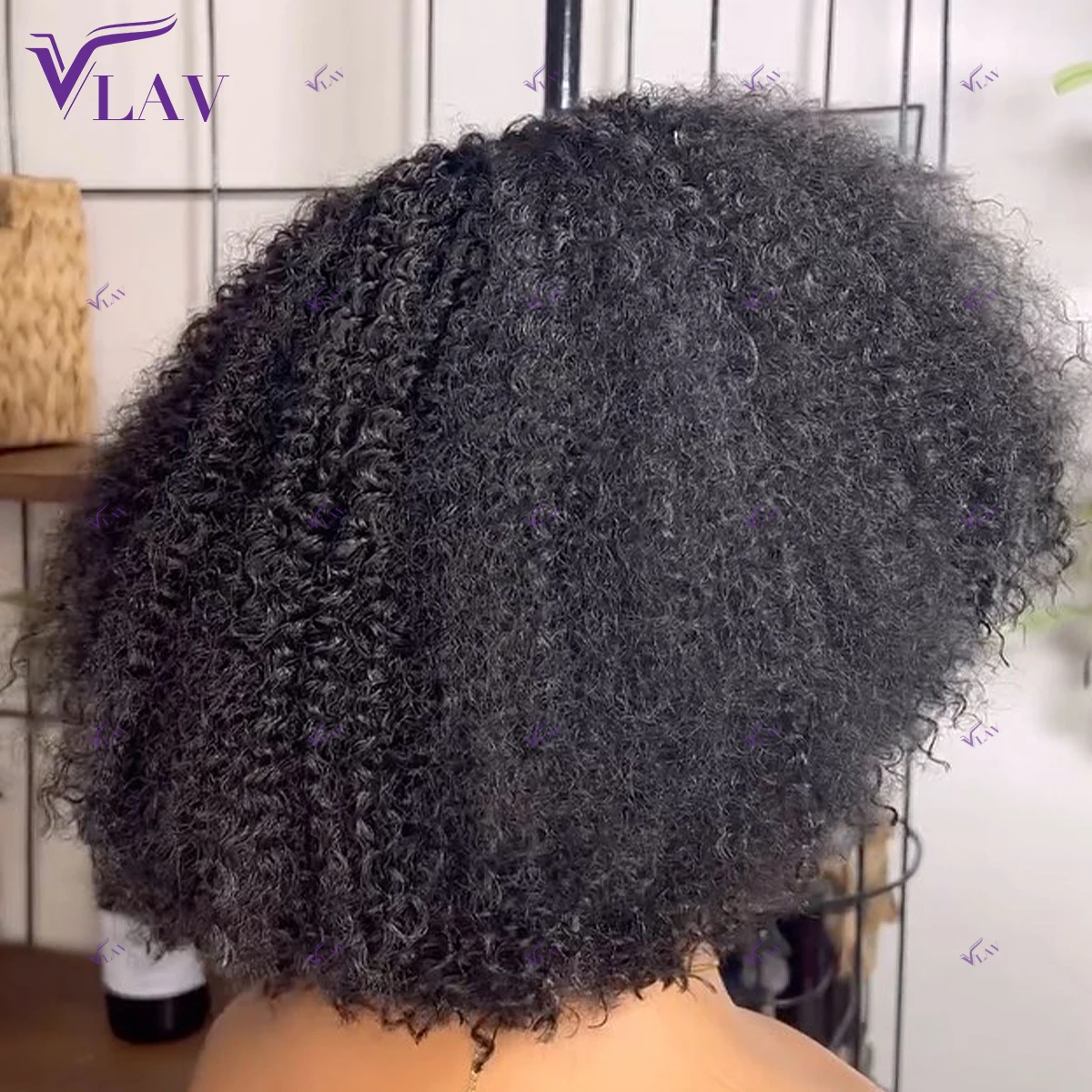 

450 High Density Human Hair Wig Afro Kinky Curly 360/13×6/13×4 HD Transparent Lace Frontal Wig Preplucked For Women Glueless Wig
