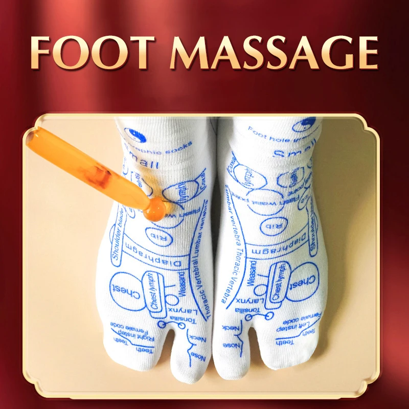 

Massage Relieve Tired Feet Socks Acupressure Foot Massager Reflexology Socks Foot Acupoint Massage Tool Physiotherapy Foot Care