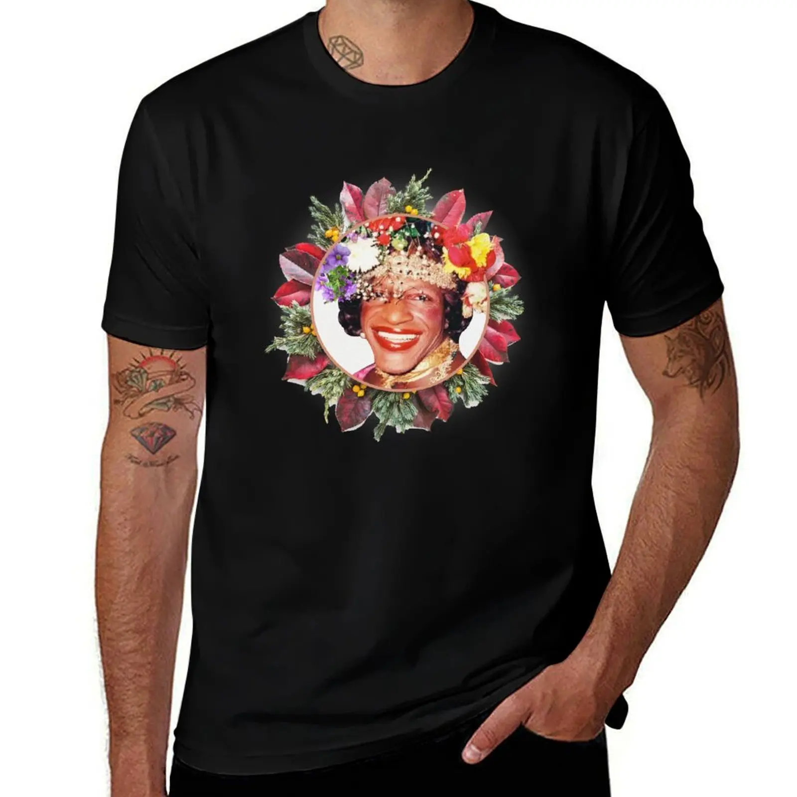 the woman who made a big effort for the LGBT community. This is how we see Marsha: beautiful T-Shirt