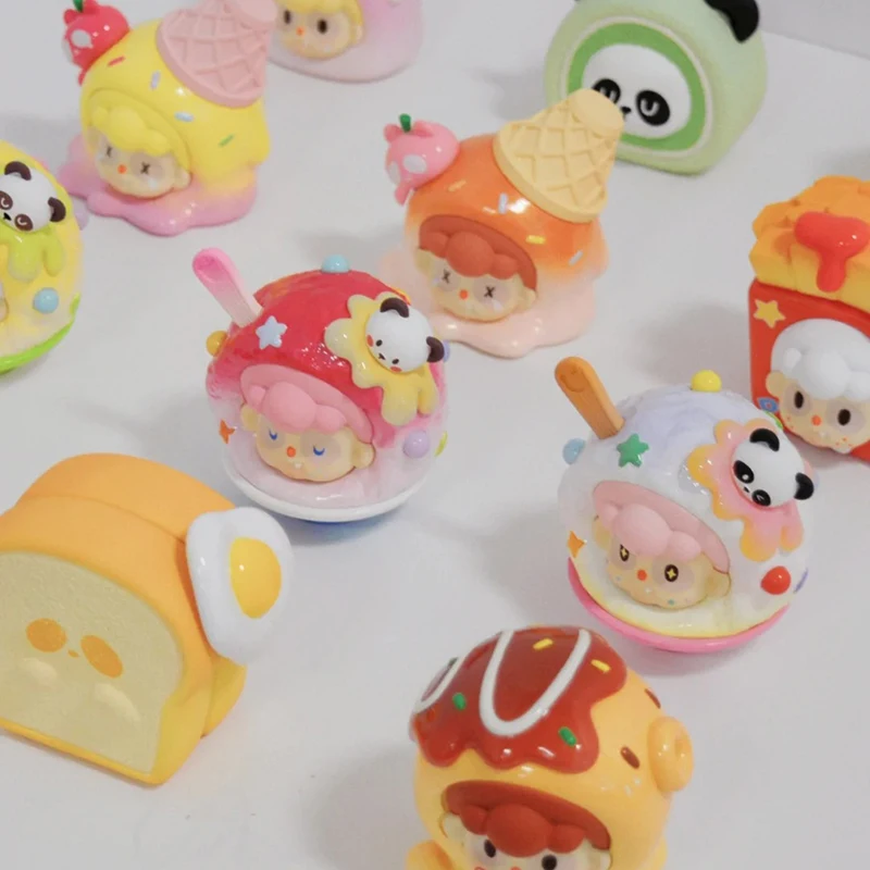 Pancy Let's Be a Foodie Series กล่องตาบอดของเล่นอินเทรนด์มินิรูปน่ารักสะสมโต๊ะเครื่องประดับของขวัญวันเกิดและวันหยุดของขวัญ