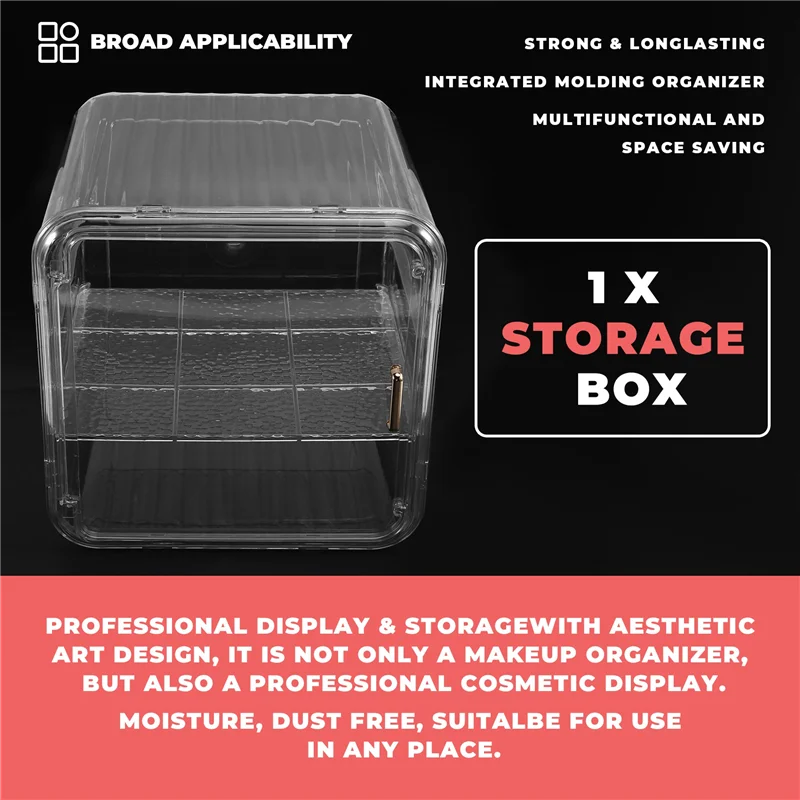 

KYCOR-Storage Display Box Makeup Organizer Countertop Suitable For Bedroom Dressing Table