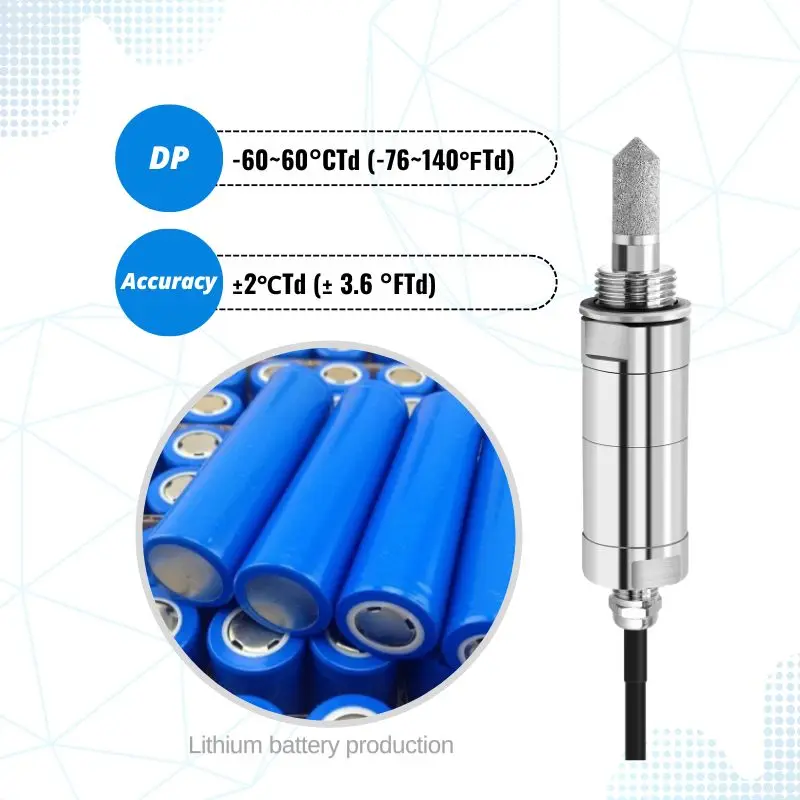 HG602 High Precision Measurement Rs485 Inline Dew Point Sensor Transmitter for Drier Air Compressors