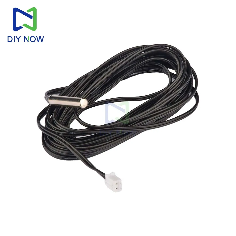 30Cm 50Cm 1M 2M 3M 5M Ntc 10K 1% 3950 Thermistor Temperature Sensor Waterproof Probe Cable For Arduino W1209 W1401