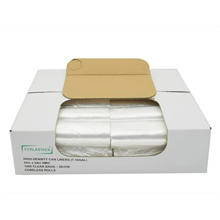 

Trash Can Liner - Wholesale 1000 Count Garbage Bags on Perforated Roll 7-10 Gallon Multipurpose for Office Bathrooms Business H