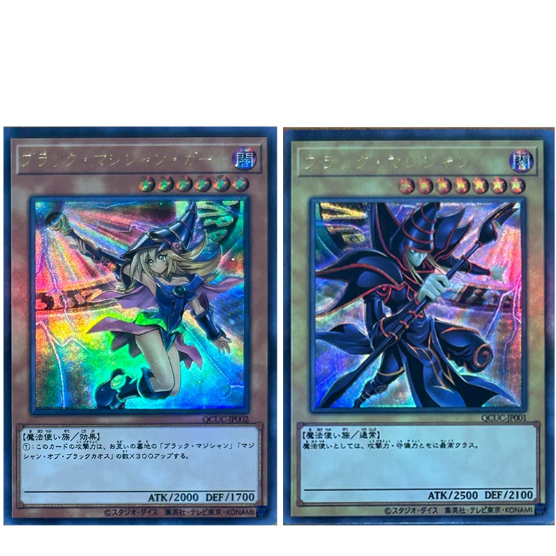 Yu-Gi-Oh 4PCS/SET DIY Blue-Eyes White Dragon Dark Magician Girl Red-Eyes Black Dragon Anime boys\'favorite collectible card gifts