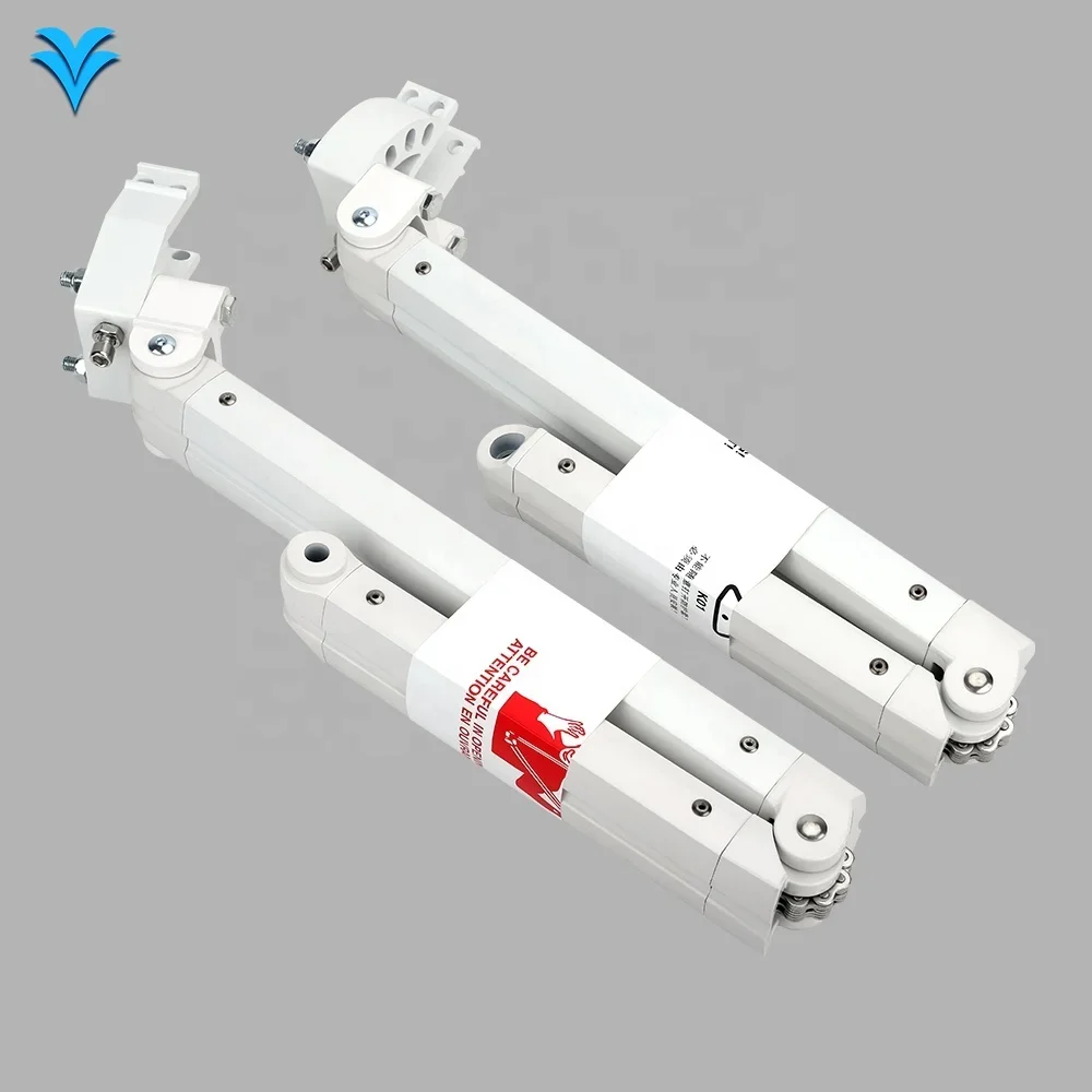 GULI aluminum wall holding remote control retractable awning support arms heavy duty curved awning support arms