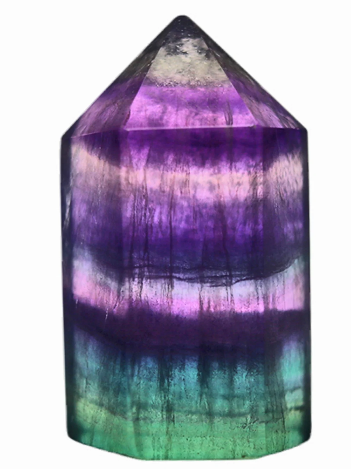 

l морской синий флюорит шестиугольная призма демагнитные украшения дома кристалл нечетные камни драгоценный камень настольное украшение