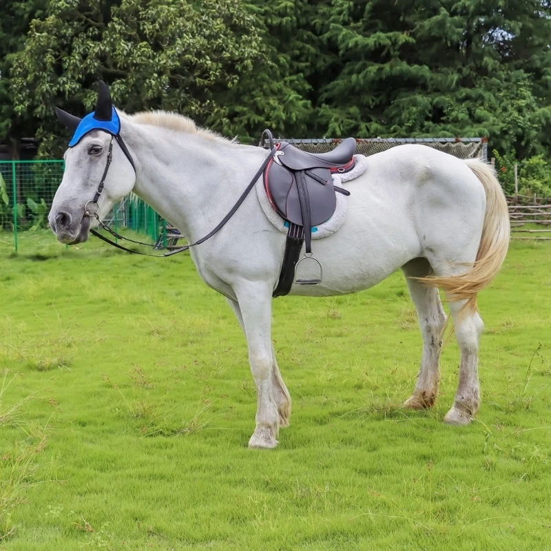 Reiten Ohr Abdeckung Atmungsaktive Meshed Pferd Ohr Schild Reitpferde Ausrüstung Fliegen Maske Motorhaube Net Gehörschutz