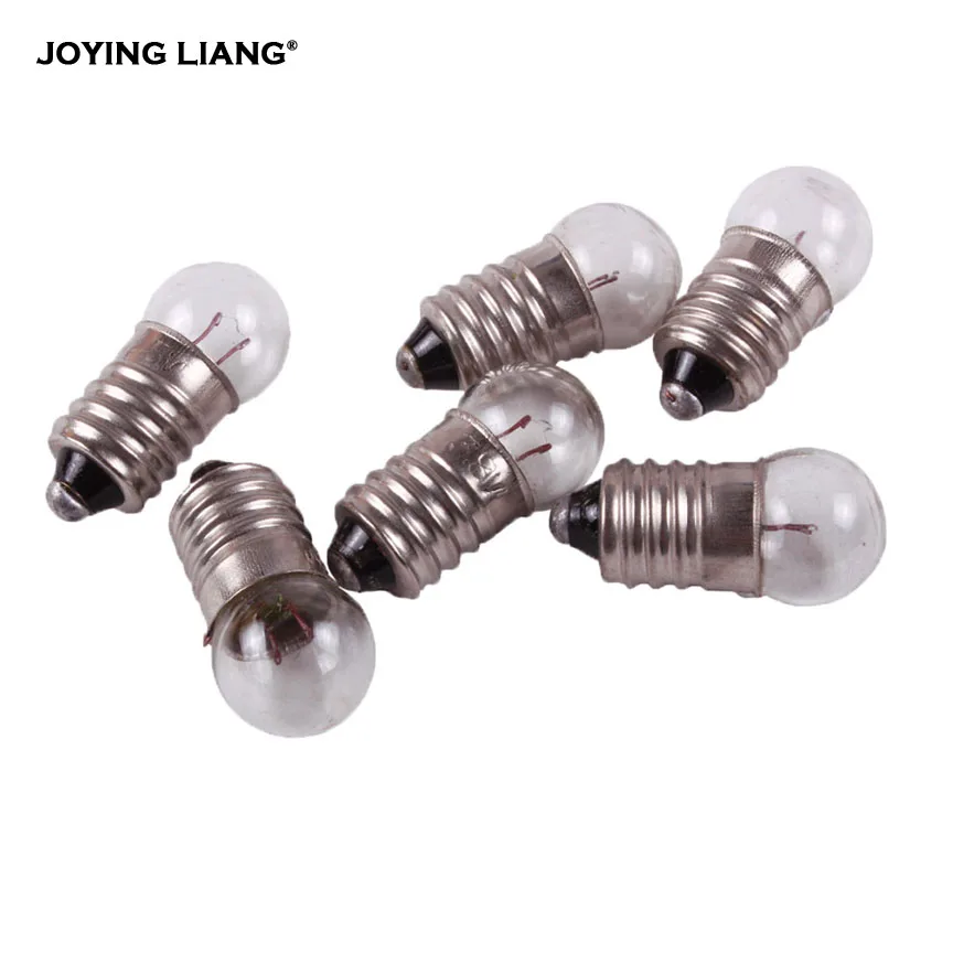 Student Electrical Experiment Lamp 4.8V 0.3A  6V 0.5A 6.2V Light Beads  for Old-fashioned Flashlight Bead Bulb 50pcs/lot