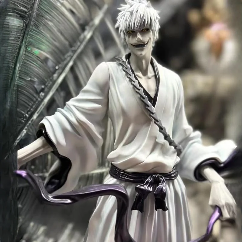 35cm Anime Bleach Figures Thousand Years Of Bloodshed White Hair Kurosaki Ichigo Action Figures Pvc Model Collection Doll Toys