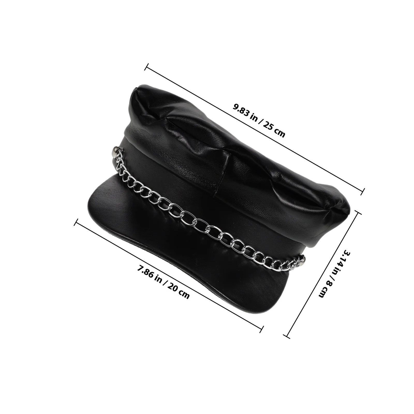 البحرية قبعة السائق القبعات للرجال بولي Pu شقة سلسلة علوية الرجال النساء بحار الكابتن قبعة لليخوت الإبحار حفلة إكسسوارات السفر