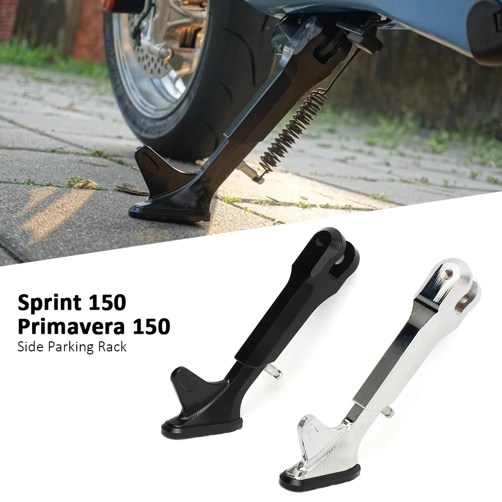 

For Vespa Primavera PRIMAVERA 150 SPRINT Sprint 150 Motorcycle Kickstand Side Stand Holder Parking Rack Support Foot Sidestand