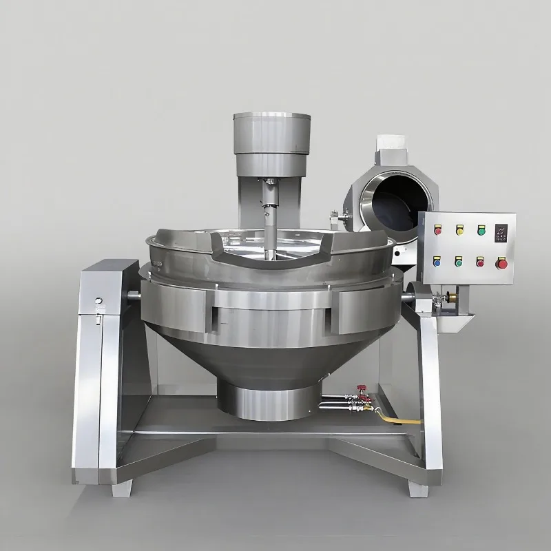 Fully Automatic Intelligent Temperature-Control Planetary Stir-fry Wok with Uniform Heating High Production Efficiency 110-480V
