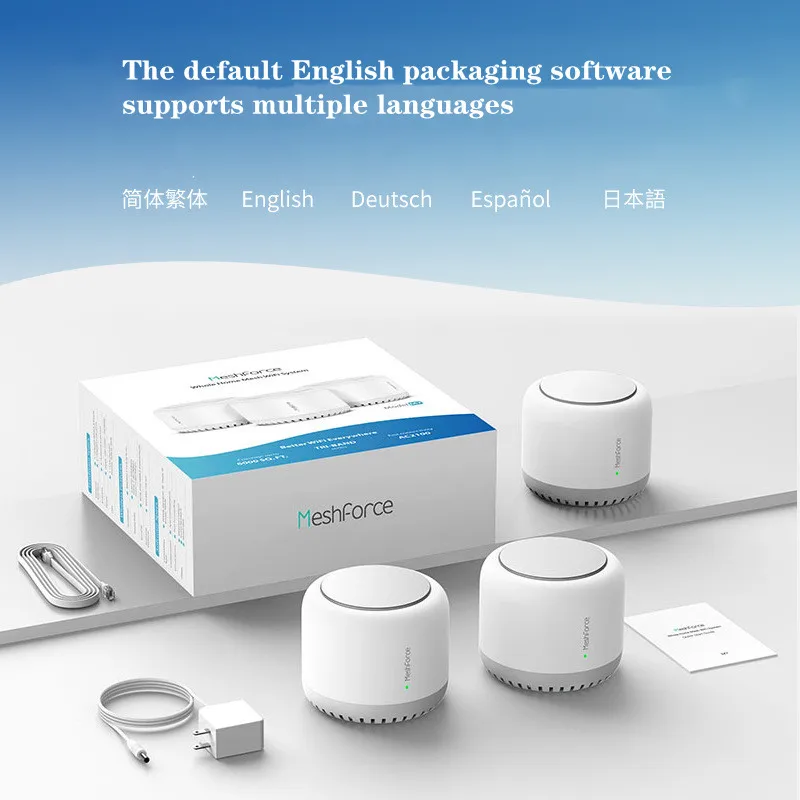 English version of Mesh tri-band wifi gigabit high-power duplex villa distributed home wireless router