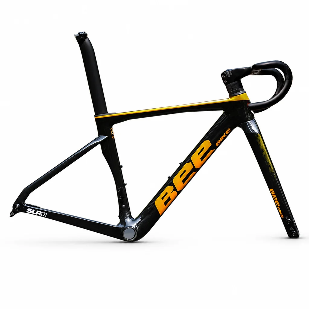 Lightweight 880G Carbon Road Bike Frameset With BB86 Full Internal Routing 700C 30mm Tire Clearance Ready To Ship