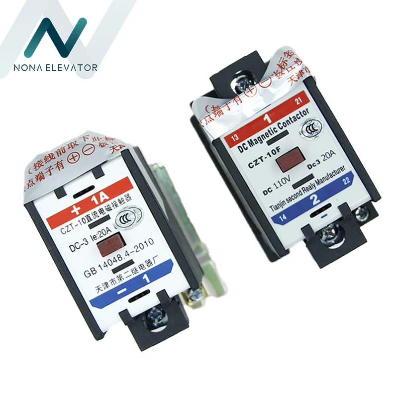 Contator magnético dc do elevador CZT-10 CZT-10F contator eletromagnético dc110v para peças comerciais do elevador