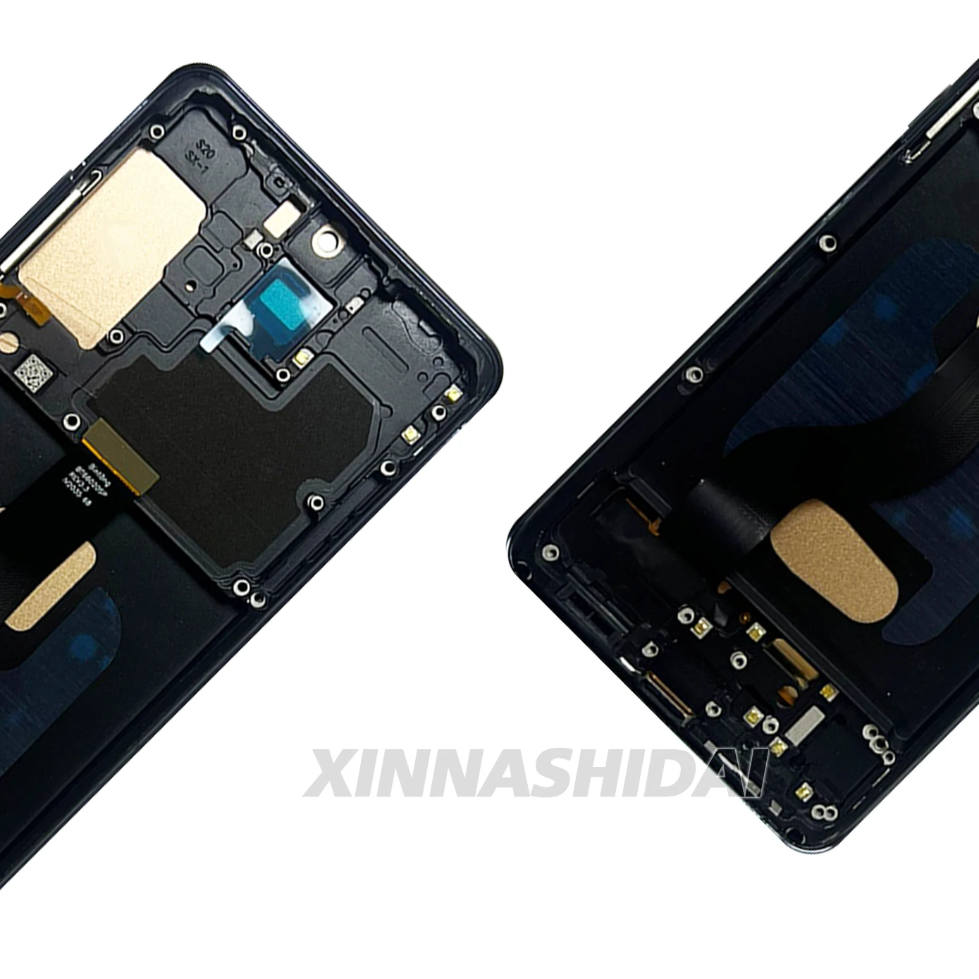 TFT For Samsung S20 Plus LCD Display Touch Screen and Battery Cover Digitizer Assembly Replacment With Frame